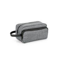 KEVIN. 300D high density toiletry bag with handle, Gray