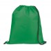 CARNABY. 210D rugzak met zwarte trekkoorden, groen