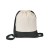 ROMFORD Turnbeutel aus 100% Baumwolle (180 g/m²), Schwarz