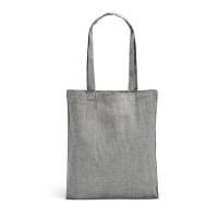 RYNEK. Tas met gerecycled katoen (70%). polyester (30% rPET) (140 g/m²), zwart