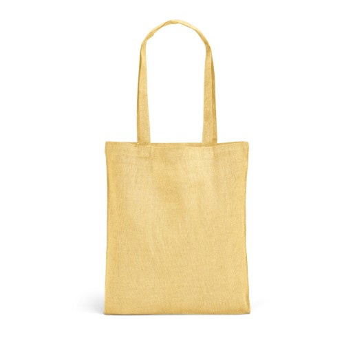 RYNEK. Tas met gerecycled katoen (70%). polyester (30% rPET) (140 g/m²), geel