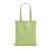 RYNEK. Tas met gerecycled katoen (70%). polyester (30% rPET) (140 g/m²), lichtgroen