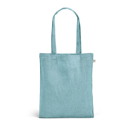 RYNEK. Tas met gerecycled katoen (70%). polyester (30% rPET) (140 g/m²), light Blue