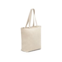 HACKNEY. 100% cotton bag with zipper (280 g/m²), Naturhell