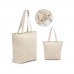 HACKNEY. 100% cotton bag with zipper (280 g/m²), Naturhell