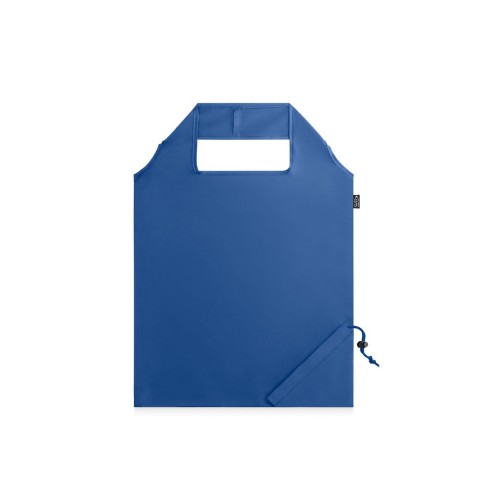 BEIRA. 190T gerecycled polyester (100% rPET) opvouwbare tas, royal blue