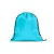 PEMBA. Gerecycled polyester (100% rPET) 190T drawstring rugtas, light Blue