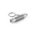 LERGAN. Aluminium sleutelhanger met 3 LED-lampjes, gun metal