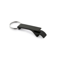 BAITT. Aluminium keyring with bottle opener, black