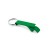 BAITT. Aluminium keyring with bottle opener, green