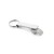 BAITT. Aluminium keyring with bottle opener, Satin silver