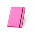 WATTERS. A5 notebook in fluorescent PU with lined pages, Rosa
