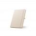 ANNE. A5 notitieblok in gerecycled polyester (100% rPET) met gelinieerde pagina's, Pastellweiß