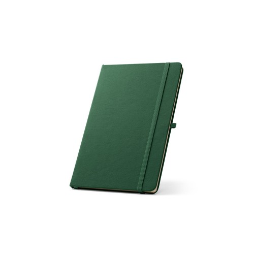 ANNE. A5 notitieblok in gerecycled polyester (100% rPET) met gelinieerde pagina's, Dunkelgrün ANNE. A5 notitieblok in gerecycled polyester (100% rPET) met gelinieerde pagina's, Dunkelgrün