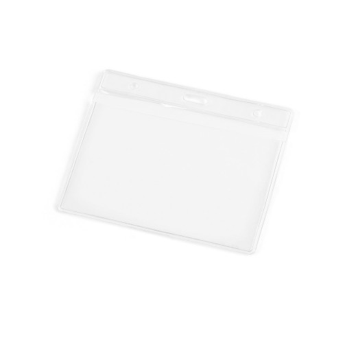 FORSYTH. Horizontal badge holder in PVC, Transparent