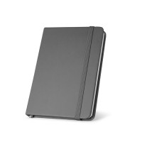 HEMINGWAY. A5 PU notitieblok met blanco pagina's, grijs