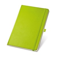 TWAIN. A5 notebook with lined sheets in ivory color, light green