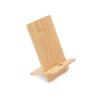 GALEN. Bamboe mobiele telefoonhouder. uitneembaar in twee delen, natuur