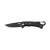 FRED. Pocket knife in stainless steel and metal, black
