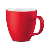 PANTHONY MAT. 450 mL hydroglaze porcelain mug, red