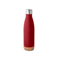 SOLBERG. Roestvrijstalen thermosfles met kurk 560 ml, Burgundy