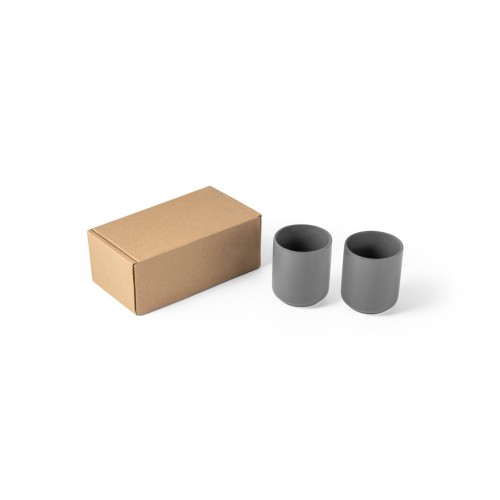 OWENS. Set van keramische kopjes 280 mL, Dunkelgrau