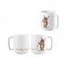 REINDEER Becher mit Weihnachtsdruck 330 ml, Weiß REINDEER Becher mit Weihnachtsdruck 330 ml, Weiß