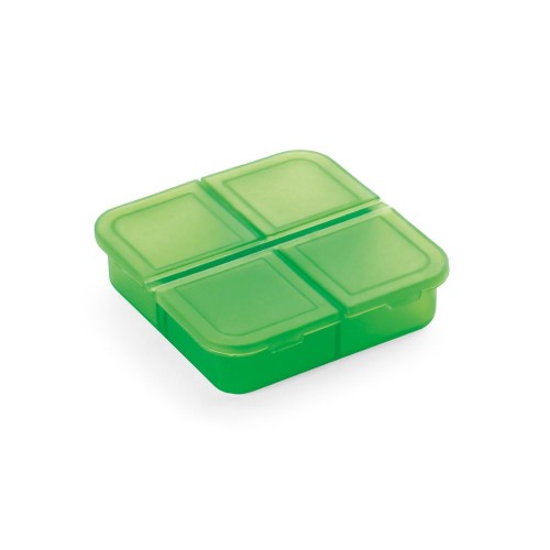 ROBERTS Tablettenbox mit 4 Fächern, Hellgrün