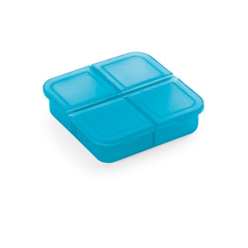 ROBERTS Tablettenbox mit 4 Fächern, Hellblau ROBERTS Tablettenbox mit 4 Fächern, Hellblau