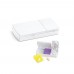 NERO. Pill box with 2 dividers, White