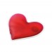 LOVELY. Heart shaped heated pouch in PVC, red