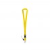 ANQUETIL. Polyester lanyard with metal carabiner, yellow ANQUETIL. Polyester lanyard with metal carabiner, yellow