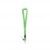 ANQUETIL. Polyester lanyard with metal carabiner, light green