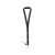 MURRAY. Polyester lanyard met metalen karabijnhaak, zwart