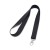 LARIAT. Polyester lanyard, black