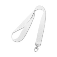 LARIAT. Polyester lanyard, White