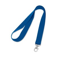 LARIAT. Polyester lanyard, royal blue