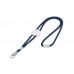 WEAVE. Adjustable polyester lanyard, blue