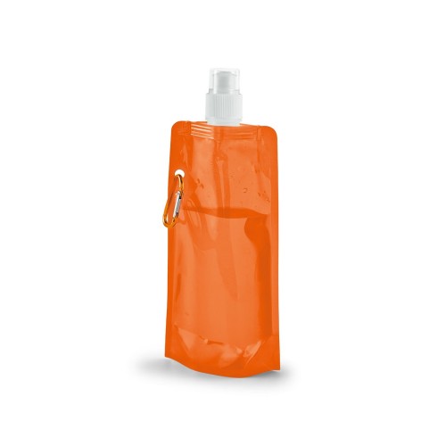 KWILL. 460 ml PE opvouwbare fles, oranje