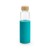 DAKAR. Bamboo and borosilicate glass bottle 600 mL, Light Blue