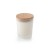 DUVAL. Aromatische kaars in glazen beker met houten deksel 180 g, wit