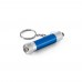 RE-LERGAN. Aluminium keyring (92% recycled) with 3-light LED torch, royal blue