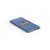 CASSINI. Power bank 4.000 mAh with 5W wireless charger in recycled aluminium (100% rAL), blue