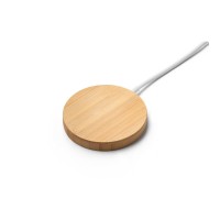 DAIMLER. 15W superfast wireless magnetic charger in bamboo, nature