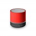 RE-PEREY. 3W draagbare luidspreker met 4u30m batterijduur op gerecycled ABS (100% rABS), rood