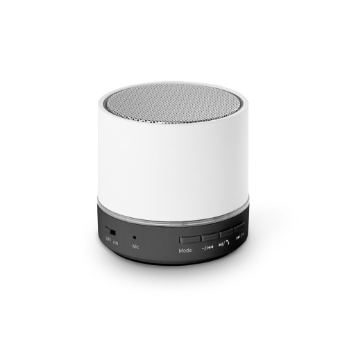 RE-PEREY. 3W portable speaker with 4h30m battery life on recycled ABS (100% rABS), White