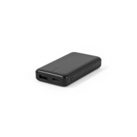 SHERYL. Power bank 4'000 mAh in gerecycled ABS (100% rABS), zwart