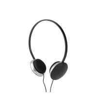 VOLTA. Koptelefoon met ABS-kabel van 1.2 m, zwart