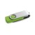 CLAUDIUS 16GB. 16 GB USB-stick met metalen clip, lichtgroen