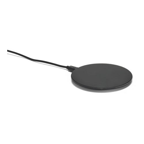 BURNELL. Supersnelle 10W draadloze oplader in ABS, zwart BURNELL. Supersnelle 10W draadloze oplader in ABS, zwart